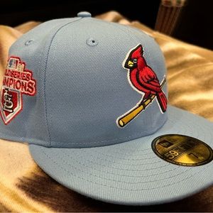 New Era 59Fifty 7 1/2 St Louis Cardinals Sports World Exclusive Red Bottom